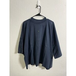 Yeezy X GAP Crop 22 TEE Navy Blue Men's Size XL‎ Kanye West YE NEW